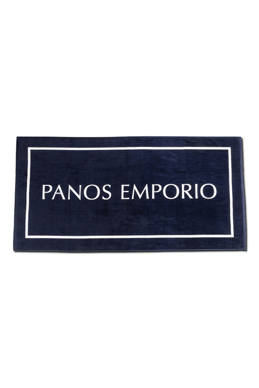 Panos Emporio  Lightweight Zakynthos Beach Towel, Navy